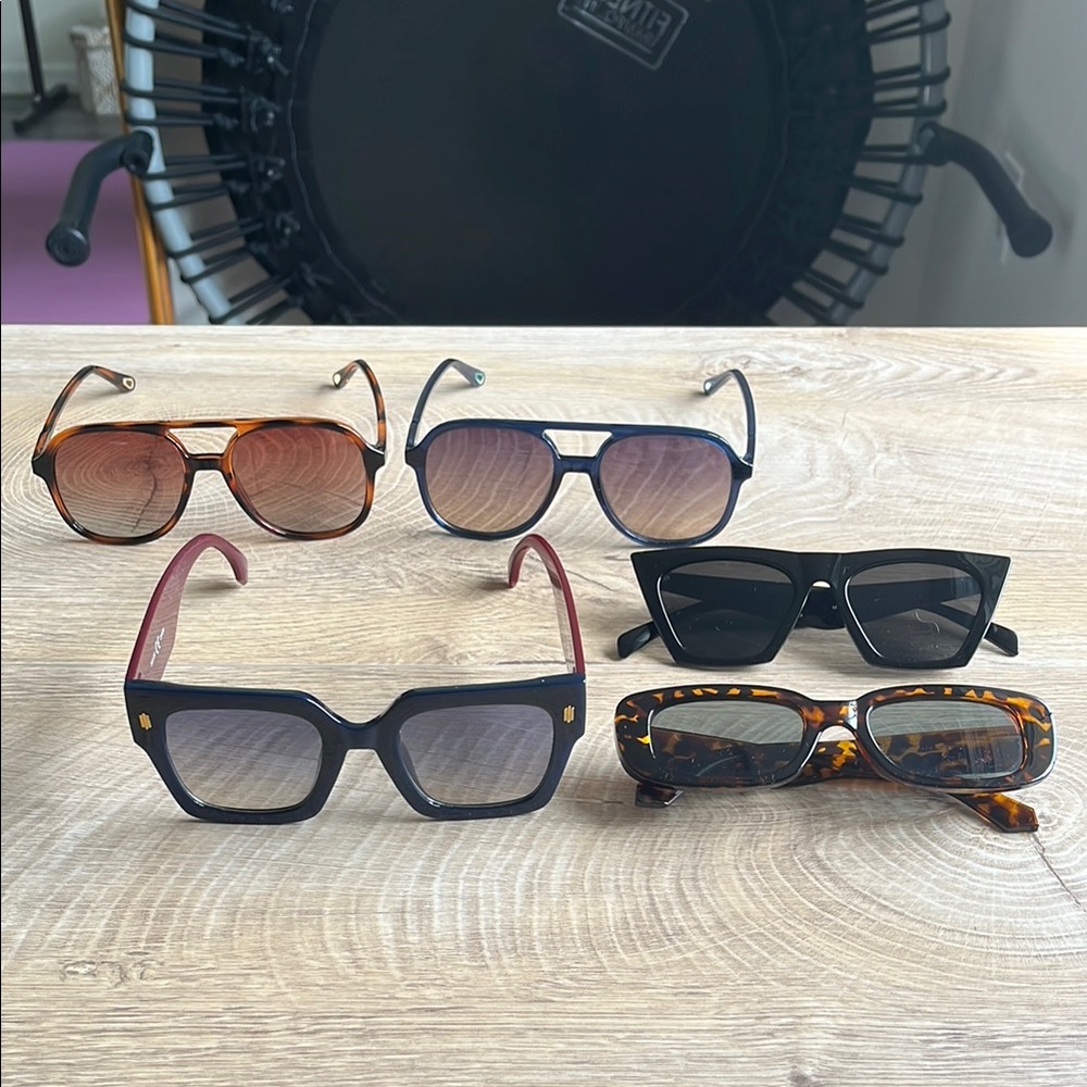 Three Sojos Sunglasses plus 2 bonus pairs